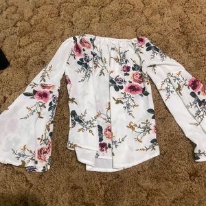 off the shoulder blouse!